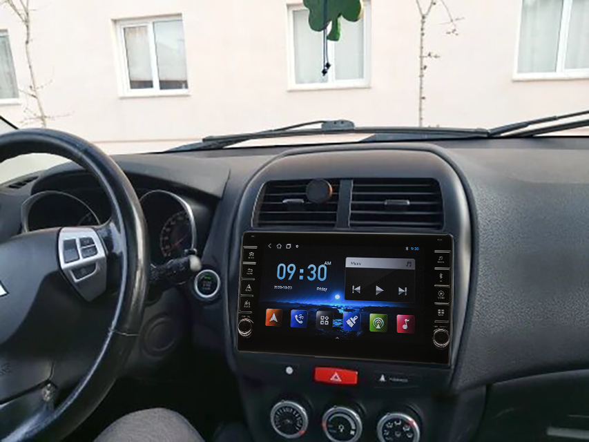 Navigatie AUTONAV Android GPS Dedicata Mitsubishi ASX 2010+ si Peugeot 4008 2012-2017, Model PRO Memorie 128GB Stocare, 6GB DDR3 RAM, Display 9" Full-Touch, WiFi, 2 x USB, Bluetooth, 4G, Octa-Core 8 * 1.3GHz, 4 * 50W Audio