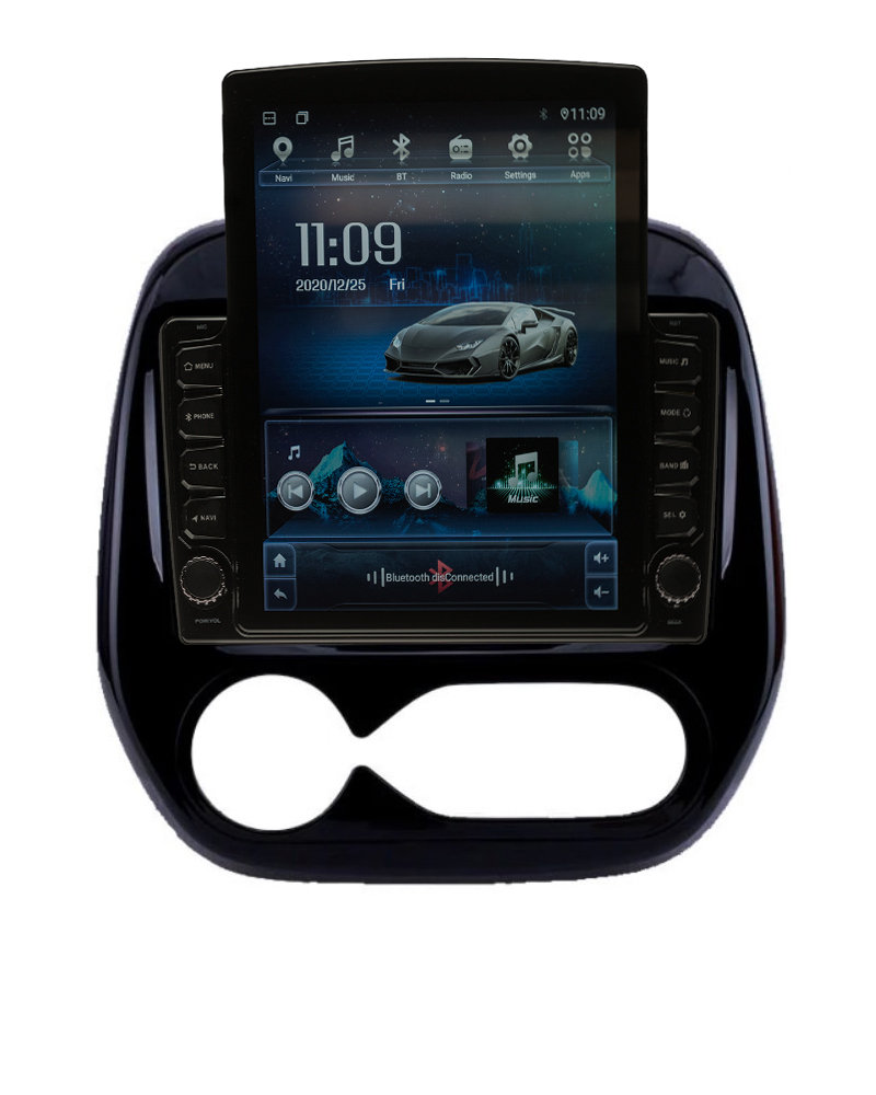 Navigatie AUTONAV Android GPS Dedicata Renault Kaptur 2016-2019 Clima Auto, Model XPERT Memorie 32GB, 2GB DDR3 RAM, Display Vertical Stil Tesla 10
