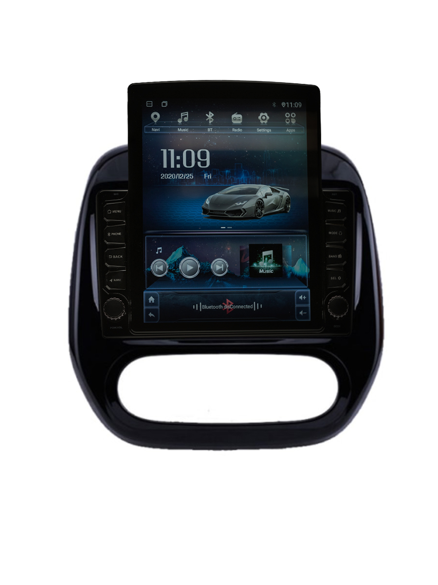 Navigatie AUTONAV Android GPS Dedicata Renault Kaptur 2016-2019 AC Manual, Model XPERT Memorie 32GB, 2GB DDR3 RAM, Display Vertical Stil Tesla 10