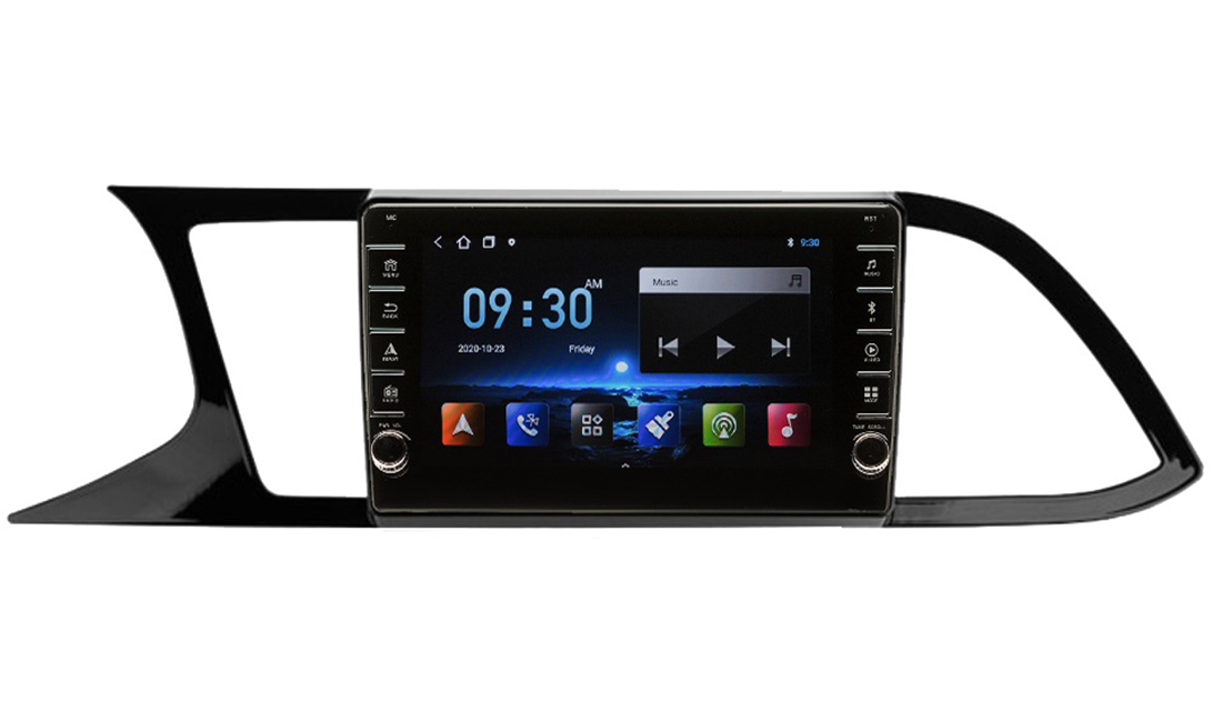 Navigatie AUTONAV Android GPS Dedicata Seat Leon 3 2012-2020, Model PRO Memorie 64GB Stocare, 4GB DDR3 RAM, Display 8