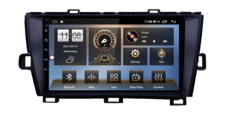 Navigatie AUTONAV Android GPS Dedicata Toyota Prius 2009-2015, Model Classic, Memorie 128GB Stocare, 6GB DDR3 RAM, Display 9
