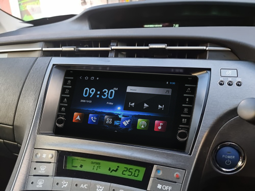 Navigatie AUTONAV ECO Android GPS Dedicata Toyota Prius 2009-2015, Model PRO Memorie 16GB Stocare, 1GB DDR3 RAM, Display 8" Full-Touch, WiFi, 2 x USB, Bluetooth, Quad-Core 4 * 1.3GHz, 4 * 50W Audio