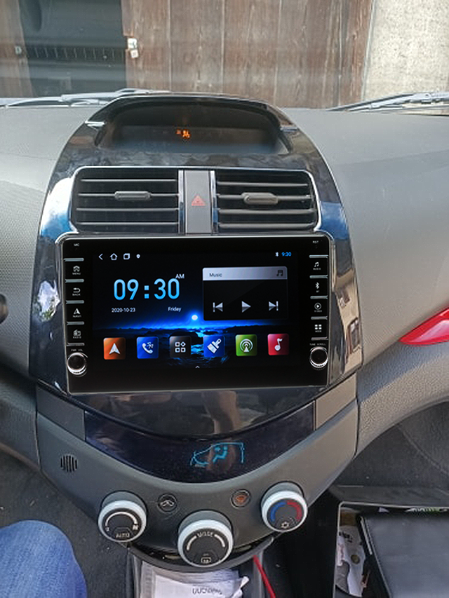 Navigatie AUTONAV Android GPS Dedicata Chevrolet Spark 2009-2015, Model PRO Memorie 64GB Stocare, 4GB DDR3 RAM, Butoane Laterale Si Regulator Volum, Display 8" Full-Touch, WiFi, 2 x USB, Bluetooth, 4G, Octa-Core 8 * 1.3GHz, 4 * 50W Audio