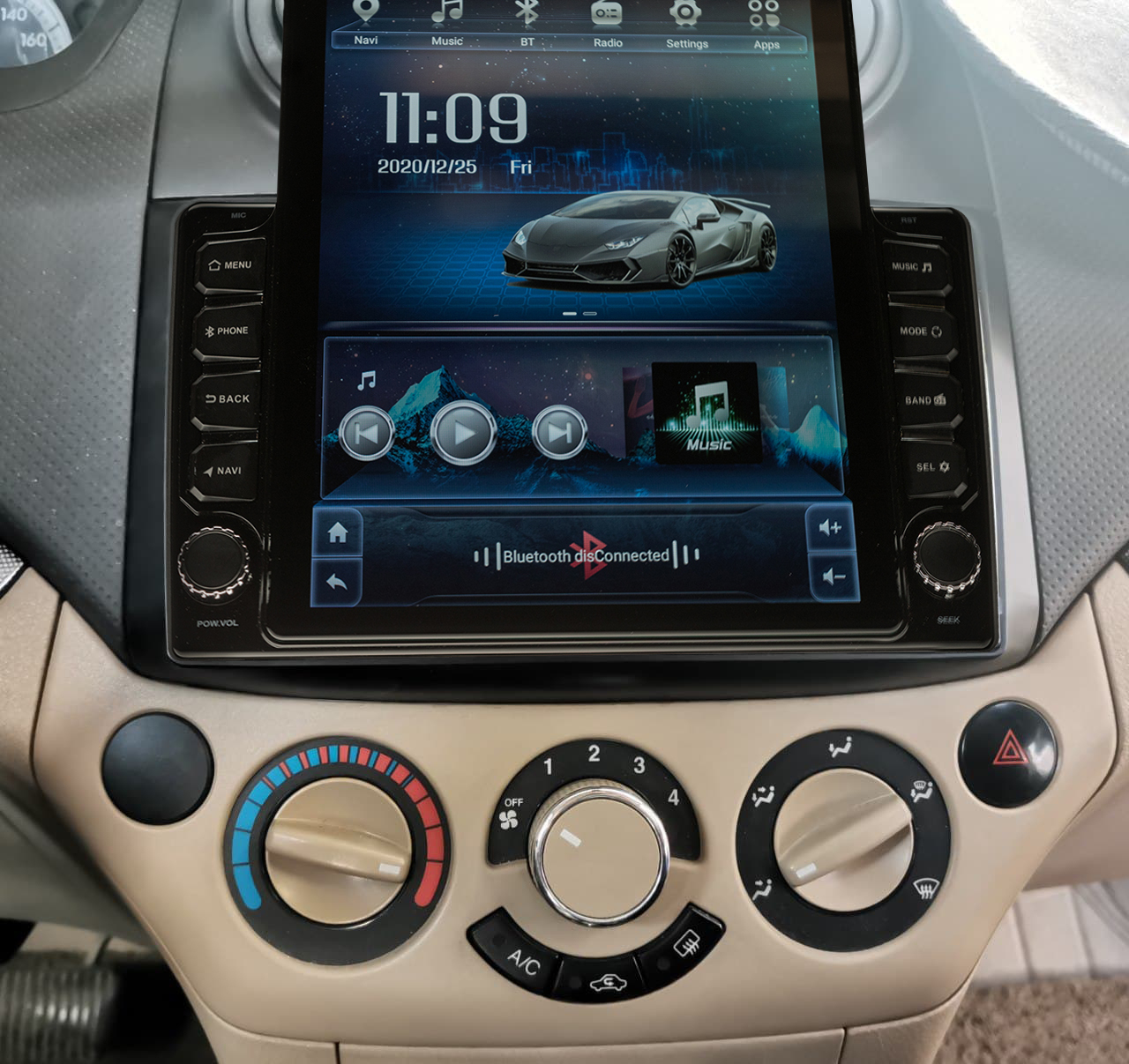 Navigatie AUTONAV PLUS Android GPS Dedicata Chevrolet Aveo 2006-2012, Model XPERT Memorie 16GB Stocare, 1GB DDR3 RAM, Display Vertical Stil Tesla 10" Full-Touch, WiFi, 2 x USB, Bluetooth, Quad-Core 4 * 1.3GHz, 4 * 50W Audio