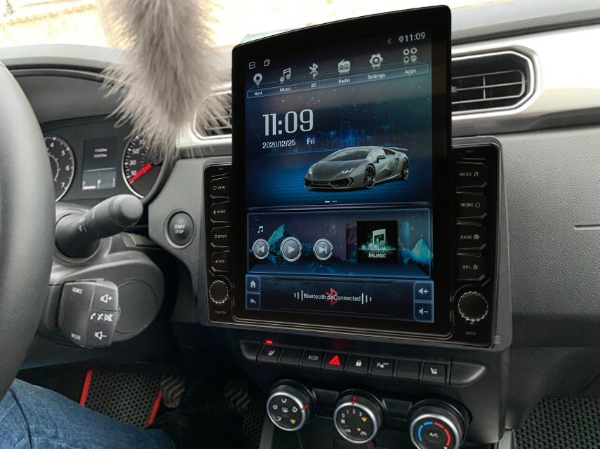 Navigatie AUTONAV PLUS Android GPS Dedicata Dacia Duster Dupa 2020, Model XPERT Memorie 16GB Stocare, 1GB DDR3 RAM, Display Vertical Stil Tesla 10" Full-Touch, WiFi, 2 x USB, Bluetooth, Quad-Core 4 * 1.3GHz, 4 * 50W Audio