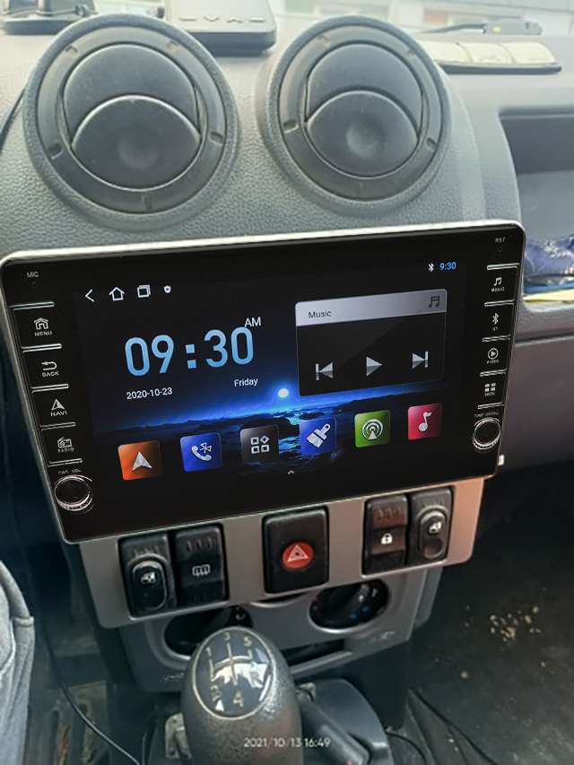 Navigatie AUTONAV ECO Android GPS Dedicata Dacia Logan 2004-2008, Model PRO Memorie 16GB Stocare, 1GB DDR3 RAM, Display 8" Full-Touch, WiFi, 2 x USB, Bluetooth, Quad-Core 4 * 1.3GHz, 4 * 50W Audio