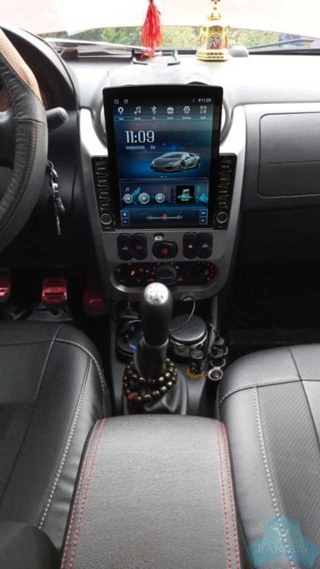 Navigatie AUTONAV ECO Android GPS Dedicata Dacia Logan 2008-2012, Model XPERT Memorie 16GB Stocare, 1GB DDR3 RAM, Butoane Si Volum Fizice, Display Vertical Stil Tesla 10" Full-Touch, WiFi, 2 x USB, Bluetooth, Quad-Core 4 * 1.3GHz, 4 * 50W Audio