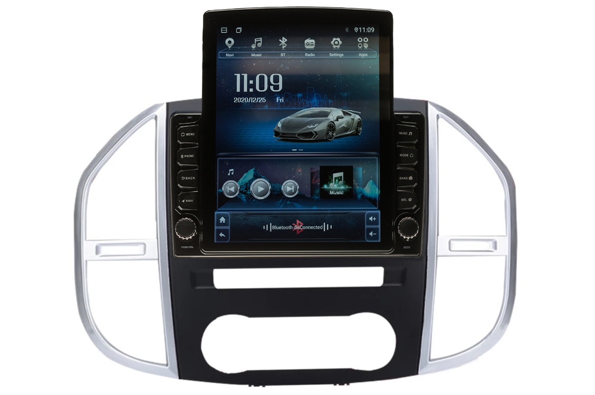 Navigatie AUTONAV PLUS Android GPS Dedicata Mercedes Vito 3 W447 Dupa 2014, Model XPERT Memorie 16GB Stocare, 1GB DDR3 RAM, Display Vertical Stil Tesla 10