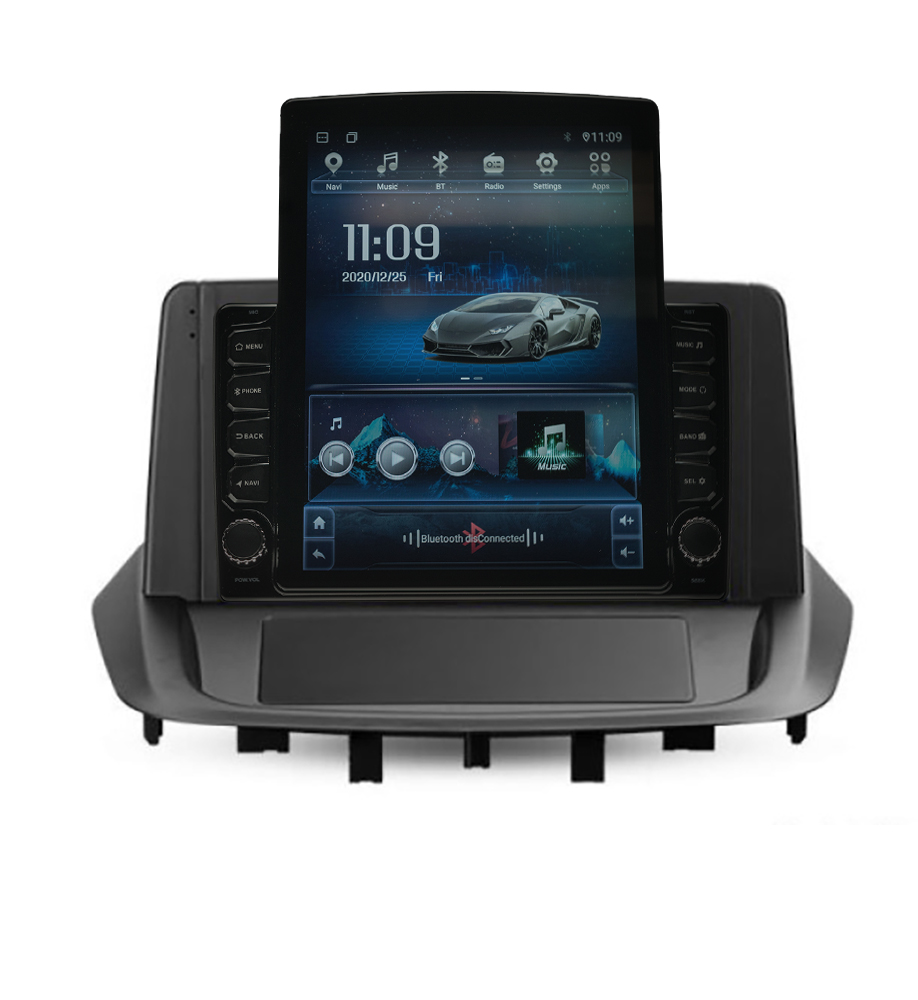 Navigatie AUTONAV PLUS Android GPS Dedicata Renault Fluence 2009-2017, Model XPERT Memorie 16GB Stocare, 1GB DDR3 RAM, Display Vertical Stil Tesla 10