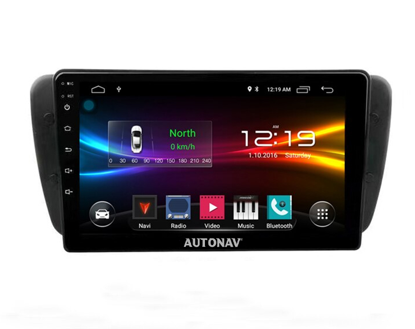 Navigatie AUTONAV Android GPS Dedicata Seat Ibiza 2008-2015, Model Classic, Memorie 32GB Stocare, 2GB DDR3 RAM, Display 9