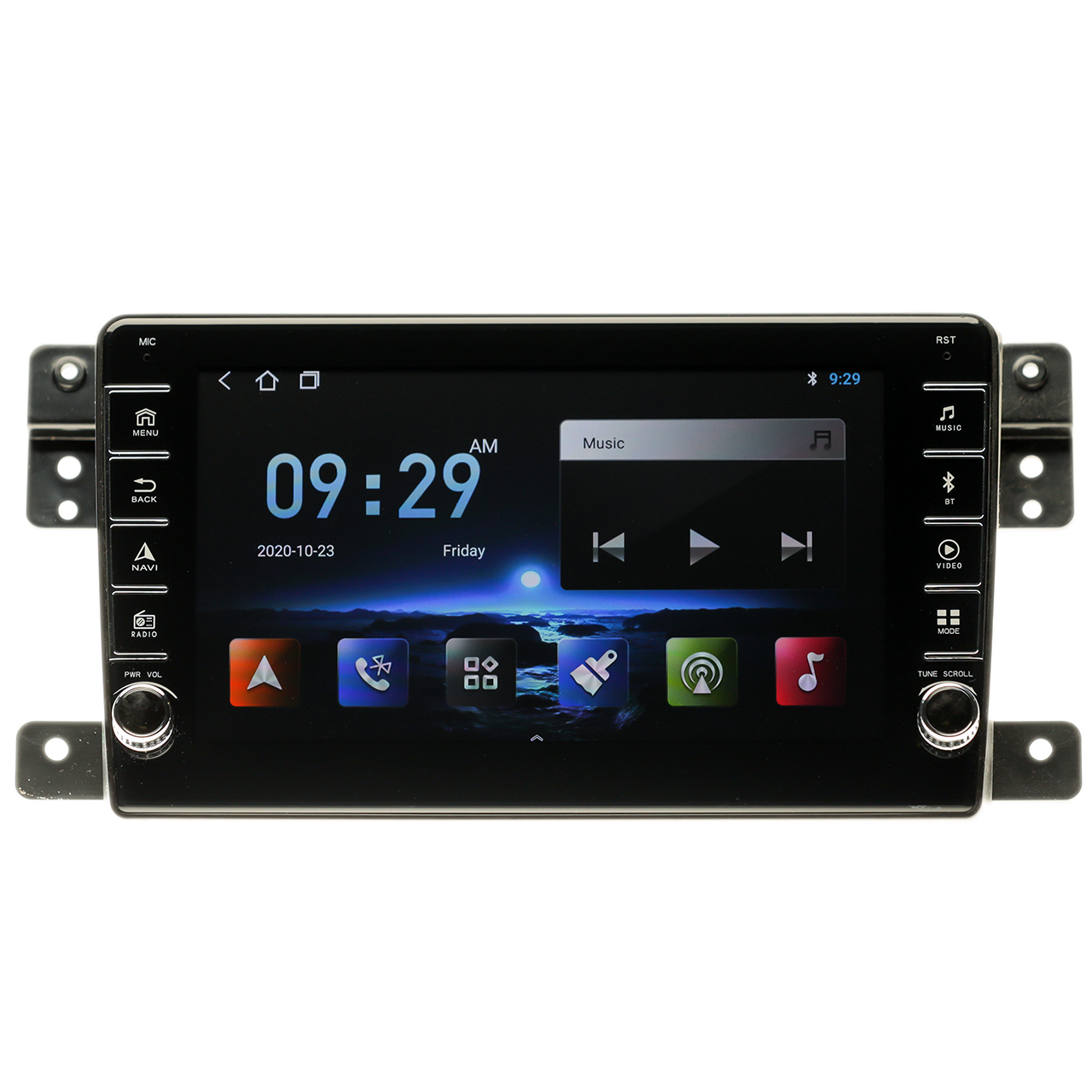 Navigatie AUTONAV ECO Android GPS Dedicata Suzuki Grand Vitara 2005-2013, Model PRO Memorie 16GB Stocare, 1GB DDR3 RAM, Butoane Laterale Si Regulator Volum, Display 8