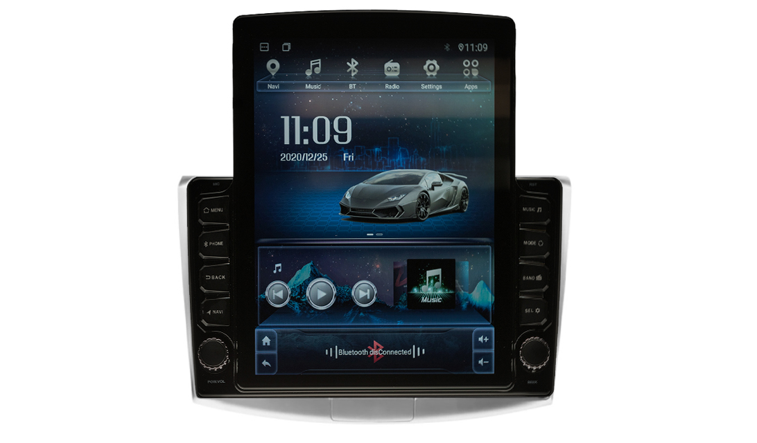 Navigatie AUTONAV ECO Android GPS Dedicata Volkswagen VW Passat B6 B7, Model XPERT Memorie 16GB Stocare, 1GB DDR3 RAM, Display Vertical Stil Tesla 10