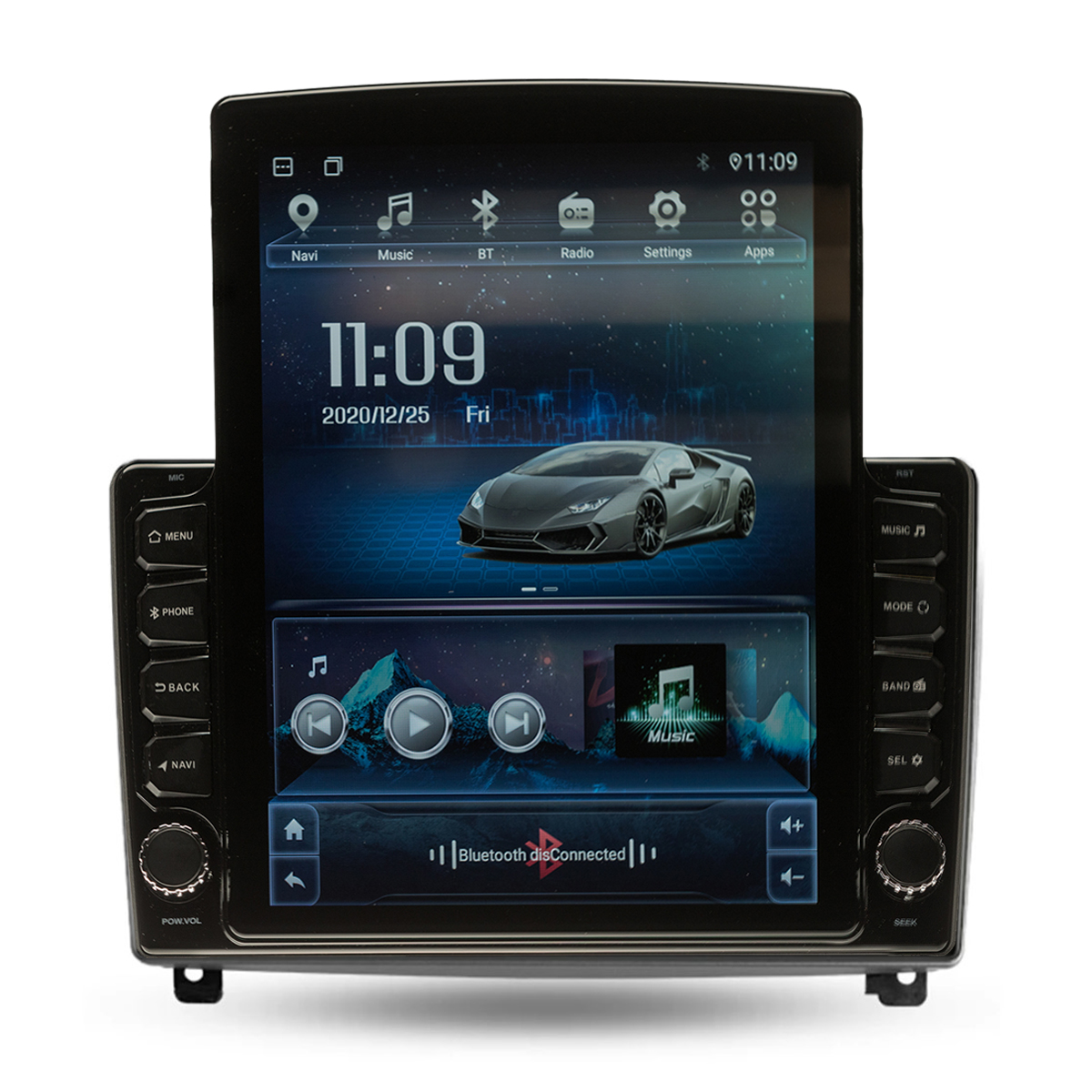 Navigatie AUTONAV Android GPS Dedicata Peugeot 407, Model XPERT Memorie 64GB Stocare, 4GB DDR3 RAM, Display Vertical Stil Tesla 10