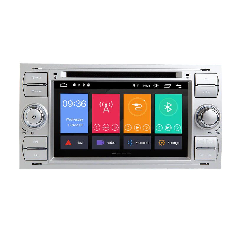 Navigatie AUTONAV Android GPS Dedicata Ford Focus 2/ C-MAX/ S-MAX/ Galaxy/ Fusion/ Fiesta/ Kuga cu DVD-Player, 64GB Stocare, 4GB DDR3 RAM, Display 7″ , WiFi, 2 x USB, Bluetooth, Octa-Core 8 x 1.8GHz, 4 x 50W
