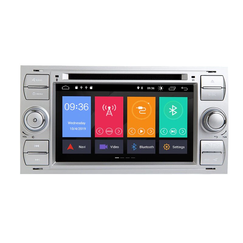 Navigatie AUTONAV Android GPS Dedicata Ford Focus 2/ C-MAX/ S-MAX/ Galaxy/ Fusion/ Fiesta/ Kuga cu DVD-Player, 64GB Stocare, 2GB DDR3 RAM, Display 7″ , WiFi, 2 x USB, Bluetooth, Quad-Core 4 x 1.8GHz, 4 x 50W