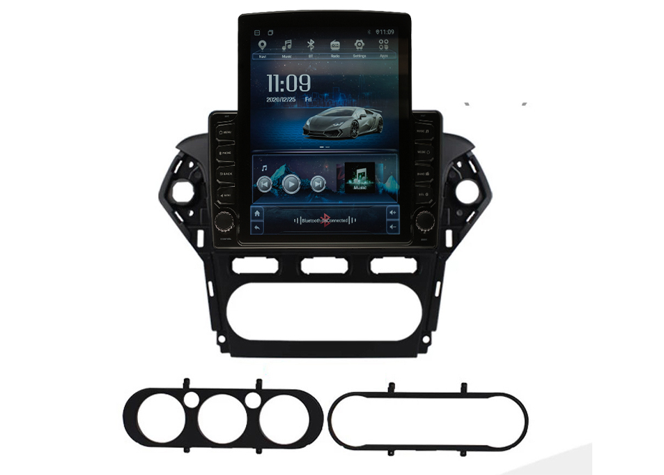 Navigatie AUTONAV ECO Android GPS Dedicata Ford Mondeo 2010-2014, Model XPERT Memorie 16GB Stocare, 1GB DDR3 RAM, Display Vertical Stil Tesla 10″ Full-Touch, WiFi, 2 x USB, Bluetooth, Quad-Core 4 * 1.3GHz, 4 * 50W Audio