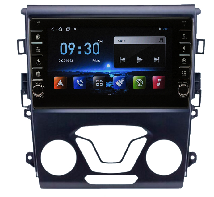Navigatie AUTONAV Android GPS Dedicata Ford Mondeo 2013-2019, Model PRO Memorie 128GB Stocare, 6GB DDR3 RAM, Display 8″ Full-Touch, WiFi, 2 x USB, Bluetooth, 4G, Octa-Core 8 * 2.0GHz, 4 * 50W Audio