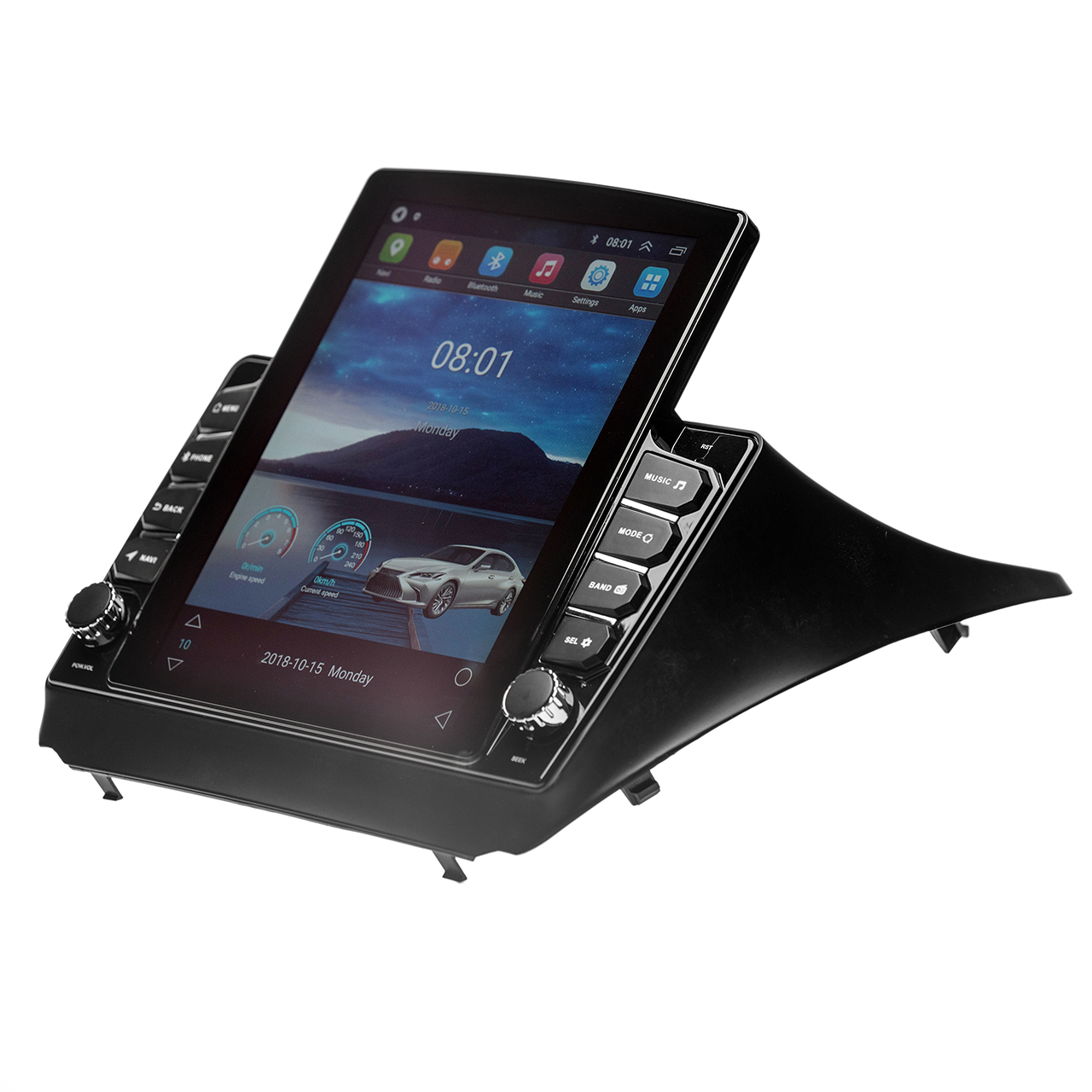 Navigatie AUTONAV ECO Android GPS Dedicata Hyundai Tucson 2009-2015, Model XPERT Memorie 16GB Stocare, 1GB DDR3 RAM, Butoane Si Volum Fizice, Display Vertical Stil Tesla 10″ Full-Touch, WiFi, 2 x USB, Bluetooth, Quad-Core 4 * 1.3GHz, 4 * 50W Audio