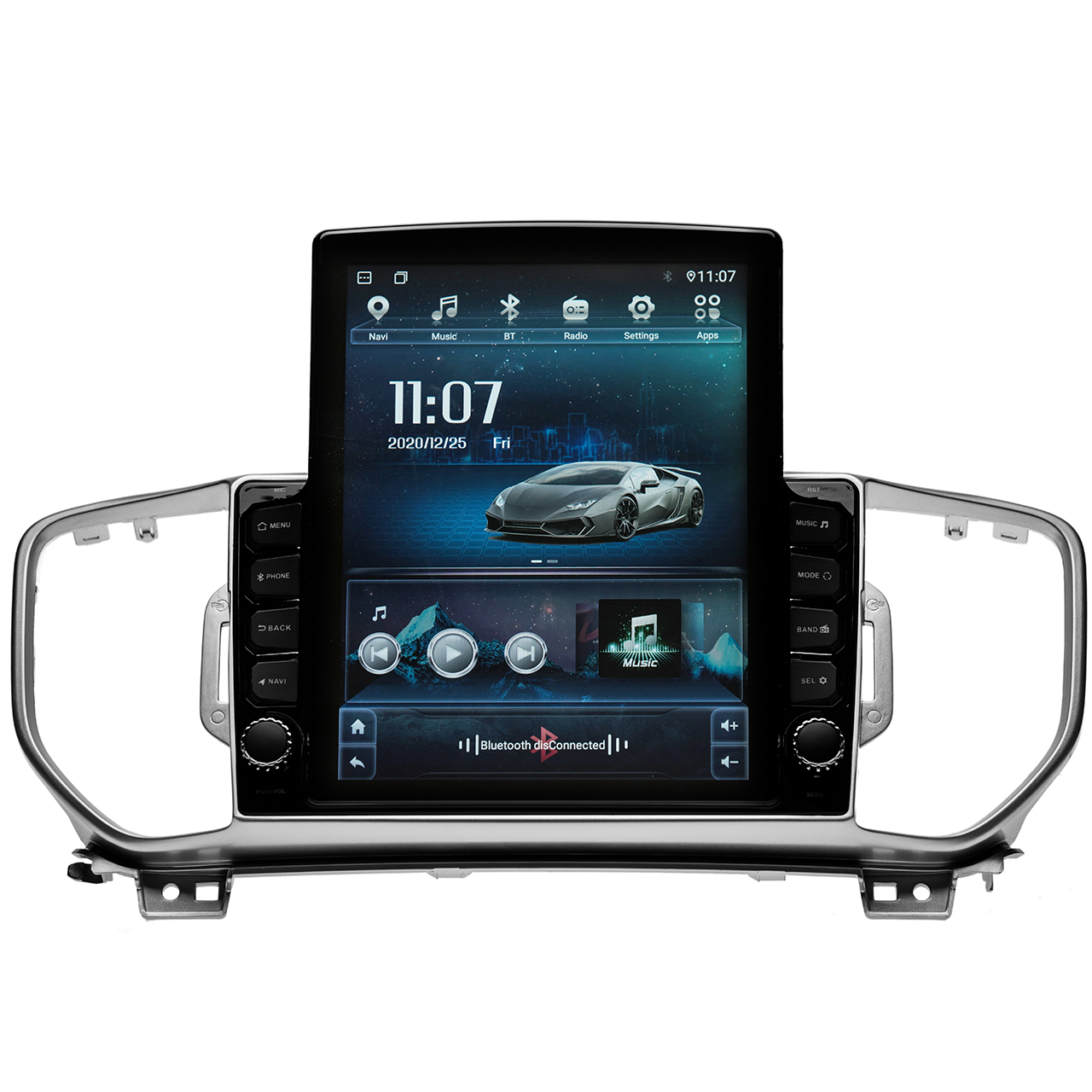 Navigatie AUTONAV ECO Android GPS Dedicata Kia Sportage Dupa 2015, Model XPERT 16GB Stocare, 1GB DDR3 RAM, Display Vertical Stil Tesla 10″ , WiFi, 2 x USB, Bluetooth, Quad-Core 4 * 1.3GHz, 4 * 50W Audio