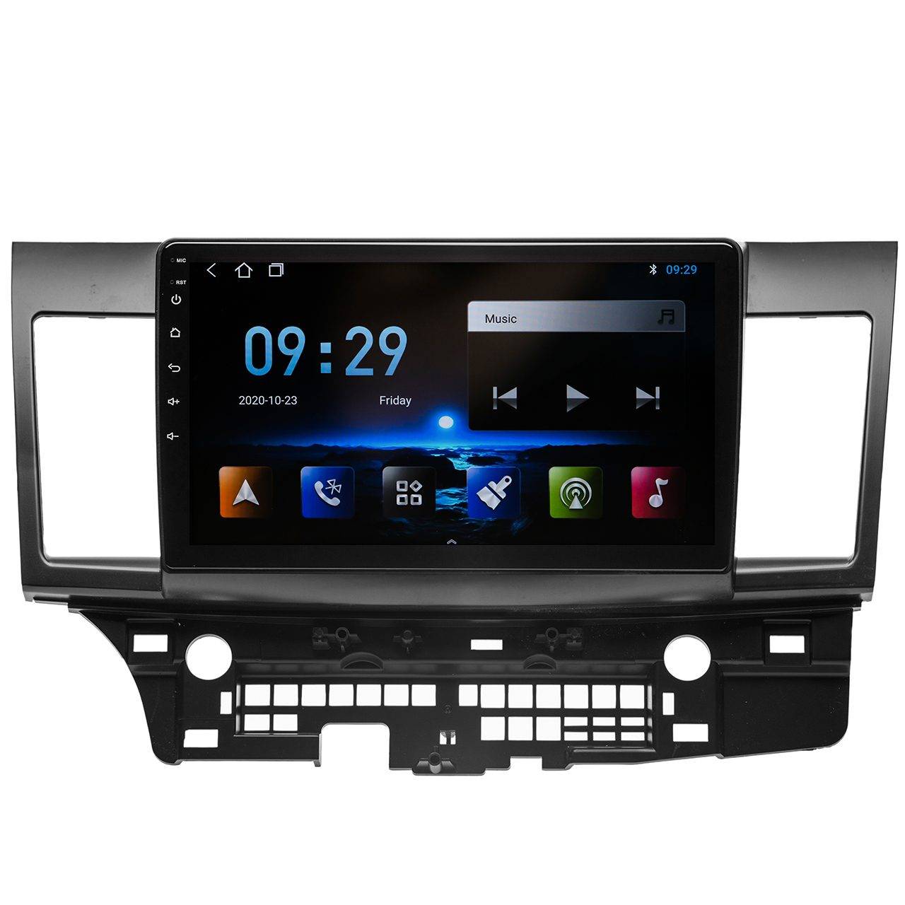 Navigatie AUTONAV Android GPS Dedicata Mitsubishi Lancer 2007-2017, Model Classic, Memorie 64GB Stocare, 2GB DDR3 RAM, Display 10″ Full-Touch, WiFi, 2 x USB, Bluetooth, Quad-Core 4 * 1.3GHz, 4 * 50W Audio