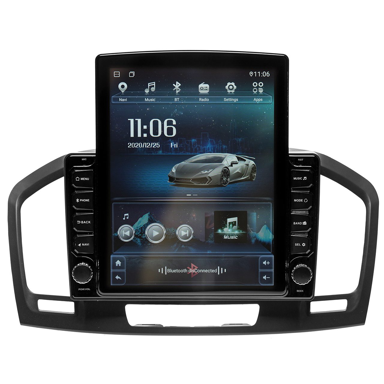 Navigatie AUTONAV ECO Android GPS Dedicata Opel Insignia 2008-2017, Model XPERT Memorie 16GB Stocare, 1GB DDR3 RAM, Butoane Si Volum Fizice, Display Vertical Stil Tesla 10″ Full-Touch, WiFi, 2 x USB, Bluetooth, Quad-Core 4 * 1.3GHz, 4 * 50W Audio