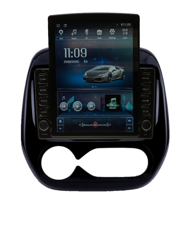 Navigatie AUTONAV ECO Android GPS Dedicata Renault Kaptur 2016-2019 Clima Auto, Model XPERT Memorie 16GB, 1GB DDR3 RAM, Display Vertical Stil Tesla 10″ Full-Touch, WiFi, 2 x USB, Bluetooth, Quad-Core 4 * 1.3GHz, 4 * 50W Audio