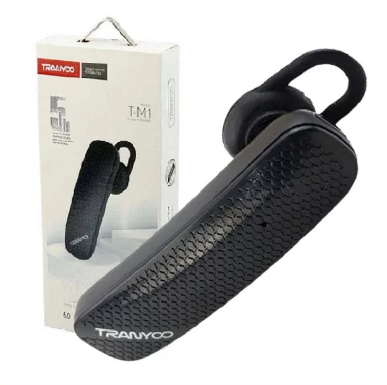 Casca Bluetooth Handsfree Tranyoo T-M1, Autonomie Pana la 120 ore stand-by, 3 ore redare