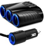 Adaptor Priza Auto 3 Porturi Bricheta, 3 Porturi USB, 120W, Z3324