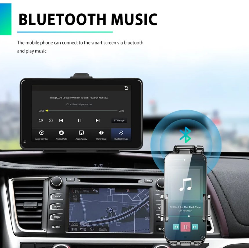 Navigatie Portabila Wireless Carplay/Android Auto,..