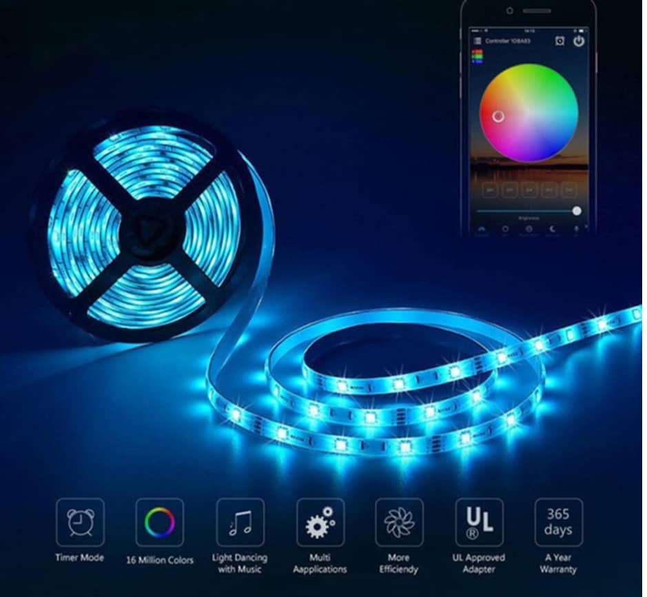 Rola Banda LED RGB, Aplicatie..