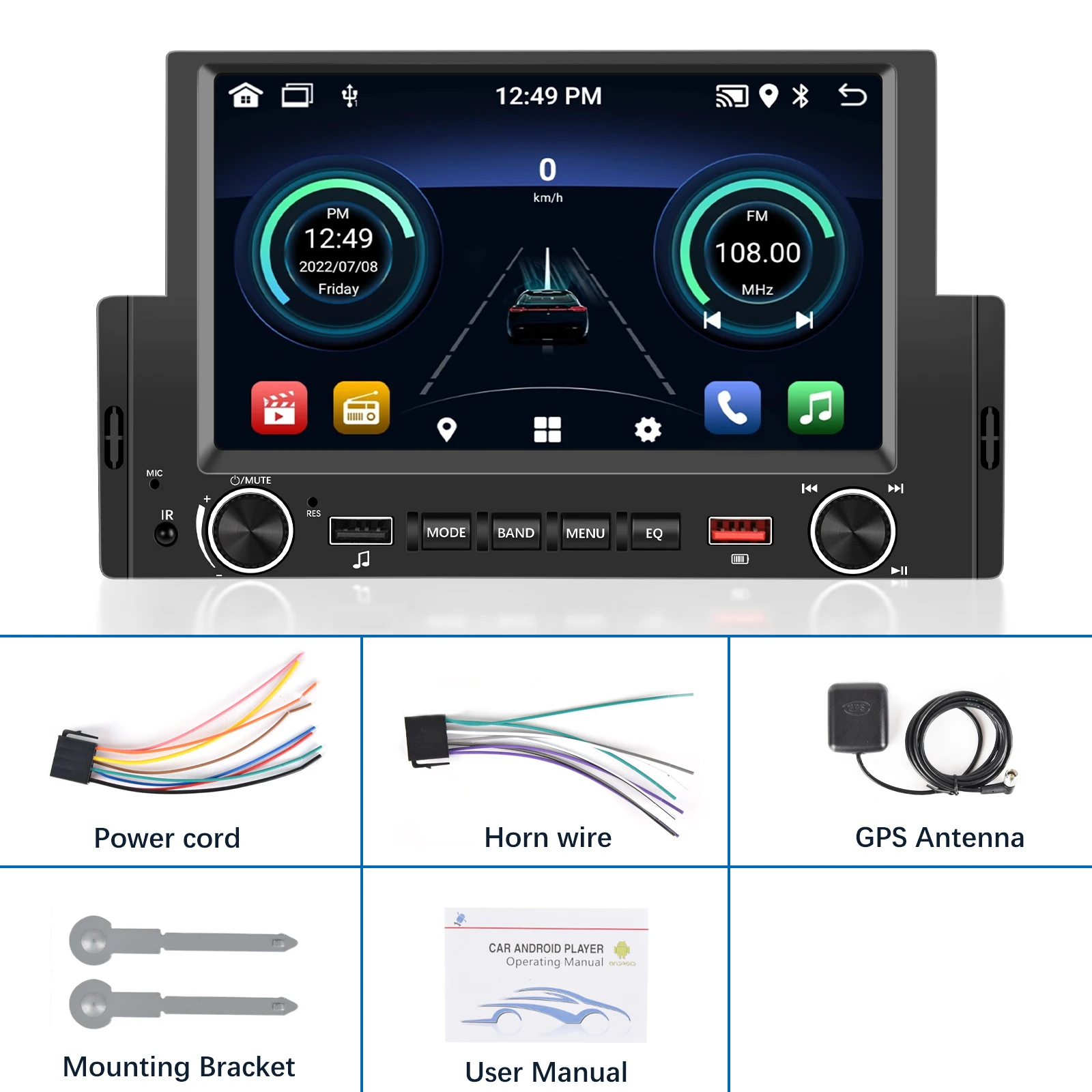 Navigatie AUTONAV GPS Universala 1-DIN..