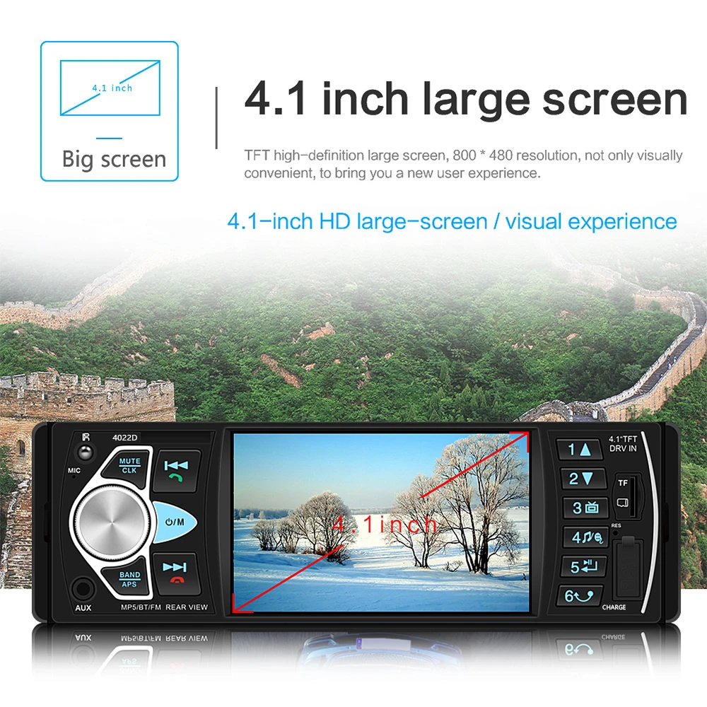 MP5 Player 1-DIN A2065, Display..