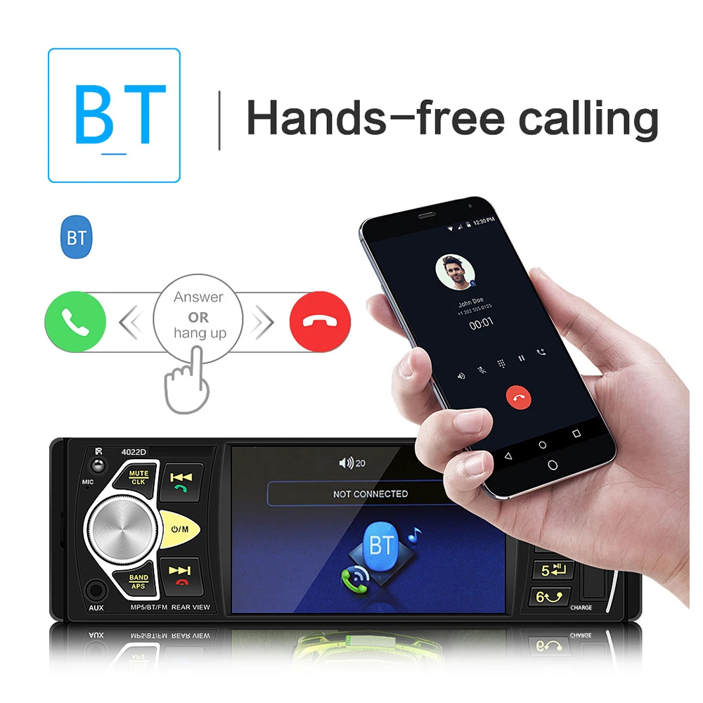 MP5 Player 1-DIN A2065, Display..