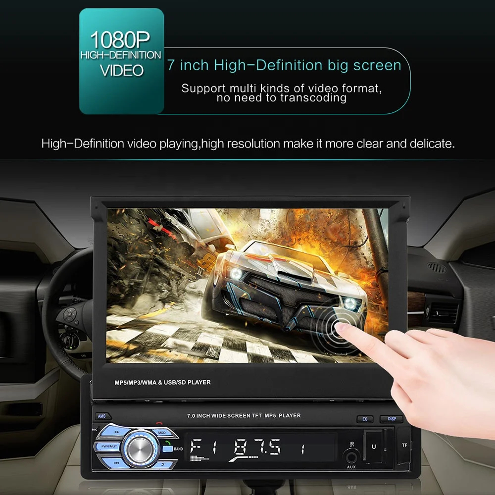 Player Multimedia Auto MP5 1-Din..
