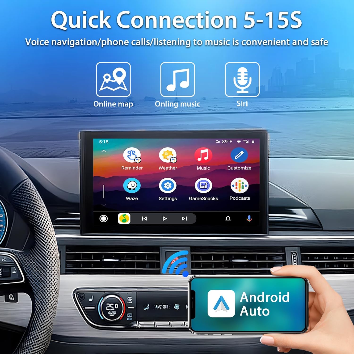 Adaptor Android Auto Wired la..