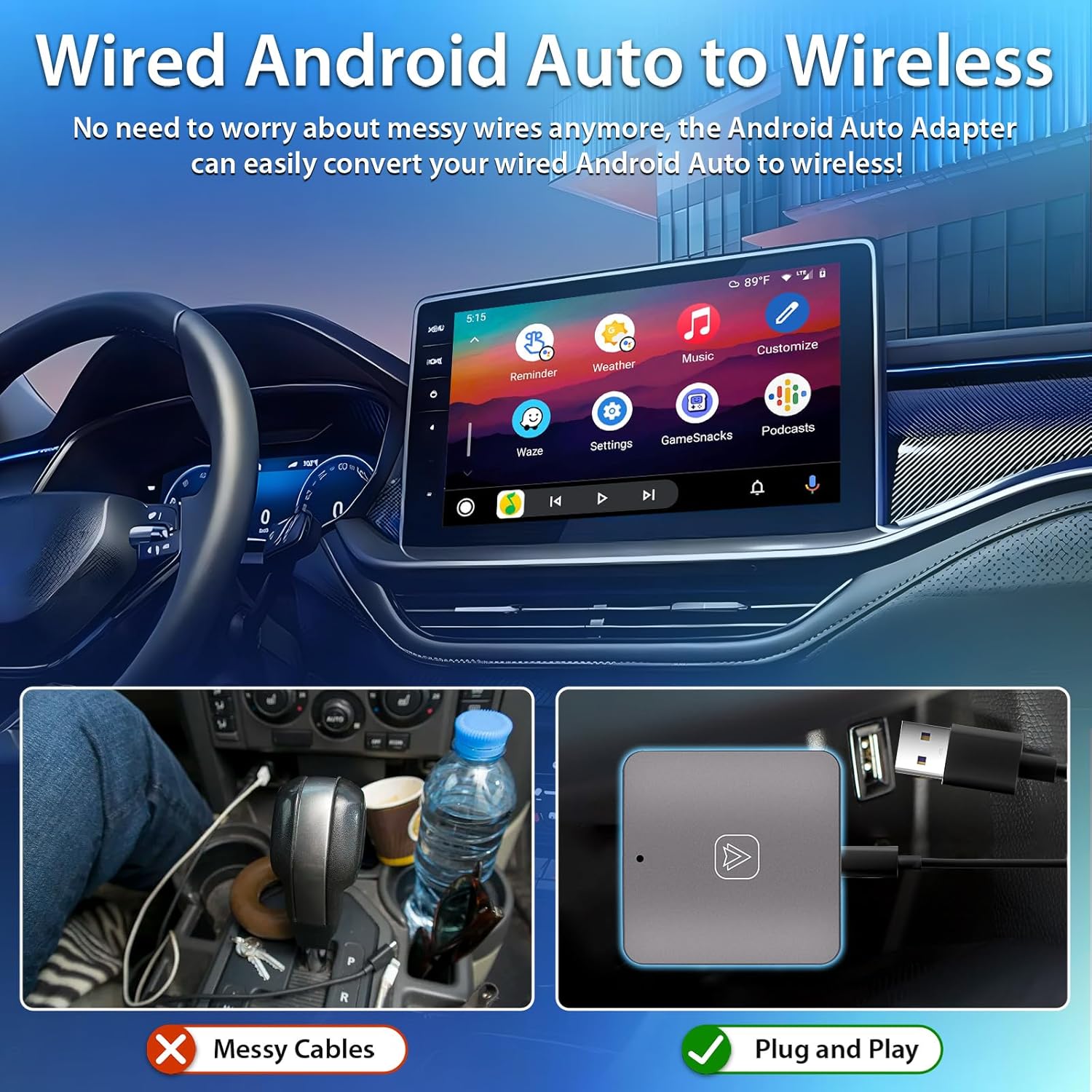Adaptor Android Auto Wired la..