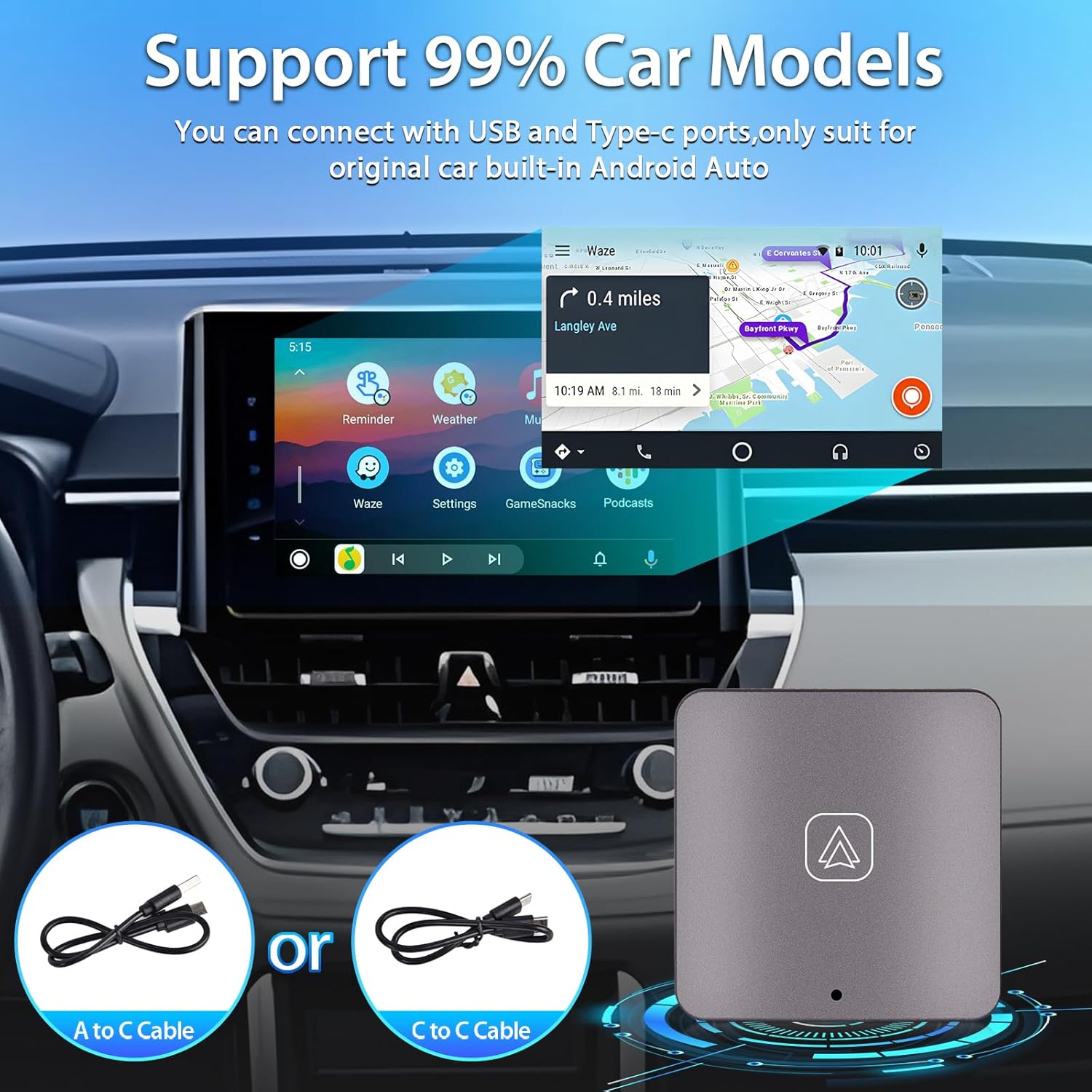 Adaptor Android Auto Wired la..
