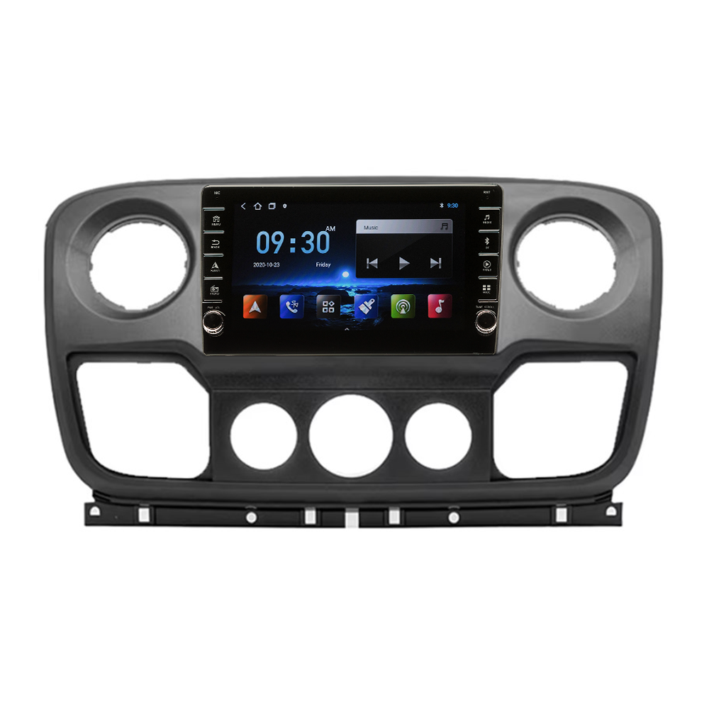 Navigatie AUTONAV Android GPS Dedicata Renault Master 2010-2014, Model PRO Memorie 64GB Stocare, 2GB DDR3 RAM, Display 9″ Full-Touch, WiFi, 2 x USB, Bluetooth, Quad-Core 4 * 1.3GHz, 4 * 50W Audio