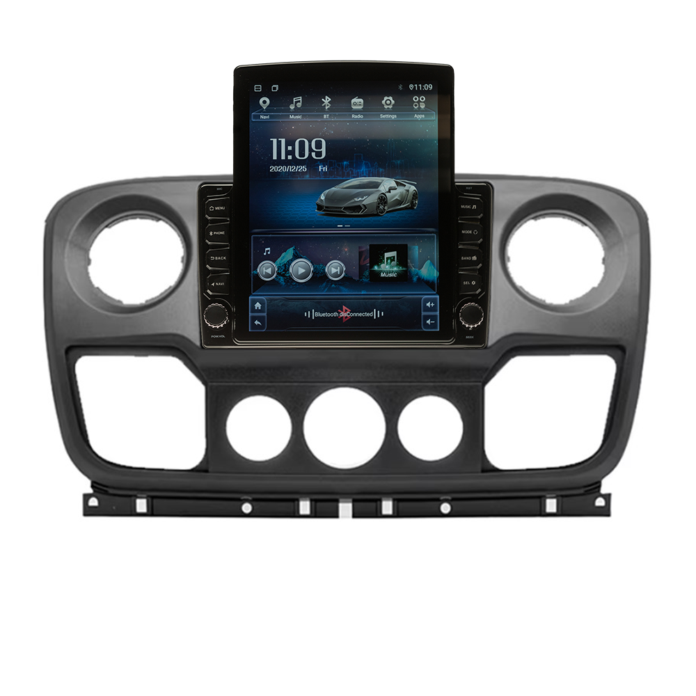 Navigatie AUTONAV ECO Android GPS Dedicata Renault Master 2010-2014, Model XPERT Memorie 16GB Stocare, 1GB DDR3 RAM, Display Vertical Stil Tesla 10″ Full-Touch, WiFi, 2 x USB, Bluetooth, Quad-Core 4 * 1.3GHz, 4 * 50W Audio