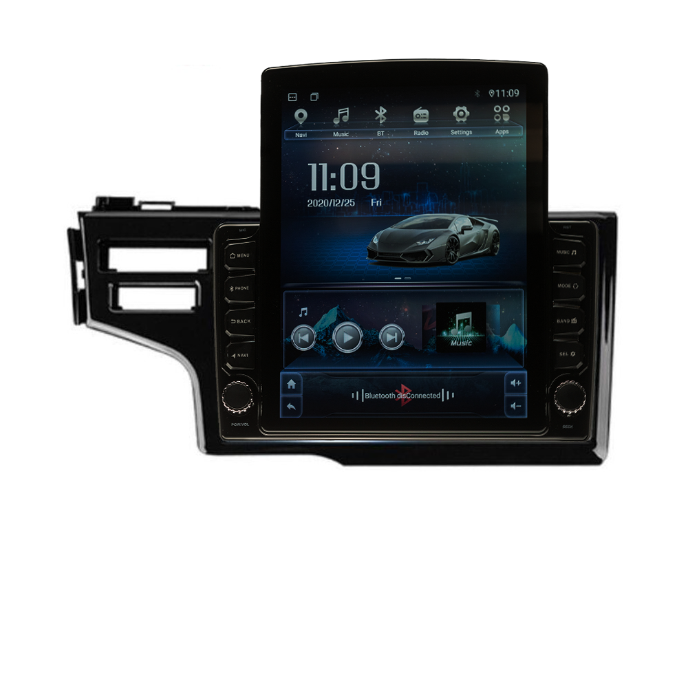 Navigatie AUTONAV ECO Android GPS Dedicata Honda Jazz 2013-2017, Model XPERT Memorie 16GB Stocare, 1GB DDR3 RAM, Display Vertical Stil Tesla 10″ Full-Touch, WiFi, 2 x USB, Bluetooth, Quad-Core 4 * 1.3GHz, 4 * 50W Audio
