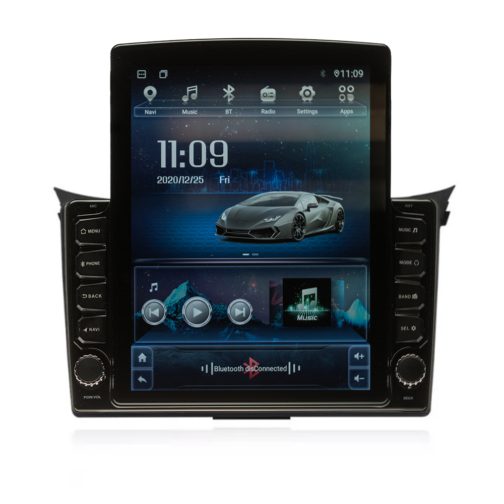 Navigatie AUTONAV ECO Android GPS Dedicata Hyundai i30 2011-2017, Model XPERT Memorie 16GB Stocare, 1GB DDR3 RAM, Display Vertical Stil Tesla 10″ Full-Touch, WiFi, 2 x USB, Bluetooth, Quad-Core 4 * 1.3GHz, 4 * 50W Audio