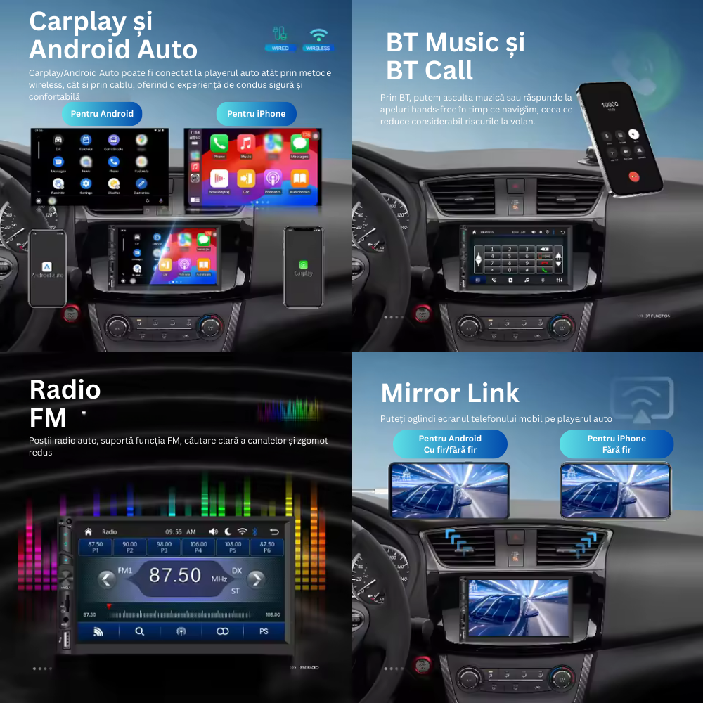 Navigatie Universala, Display 7″ Full-Touch,..