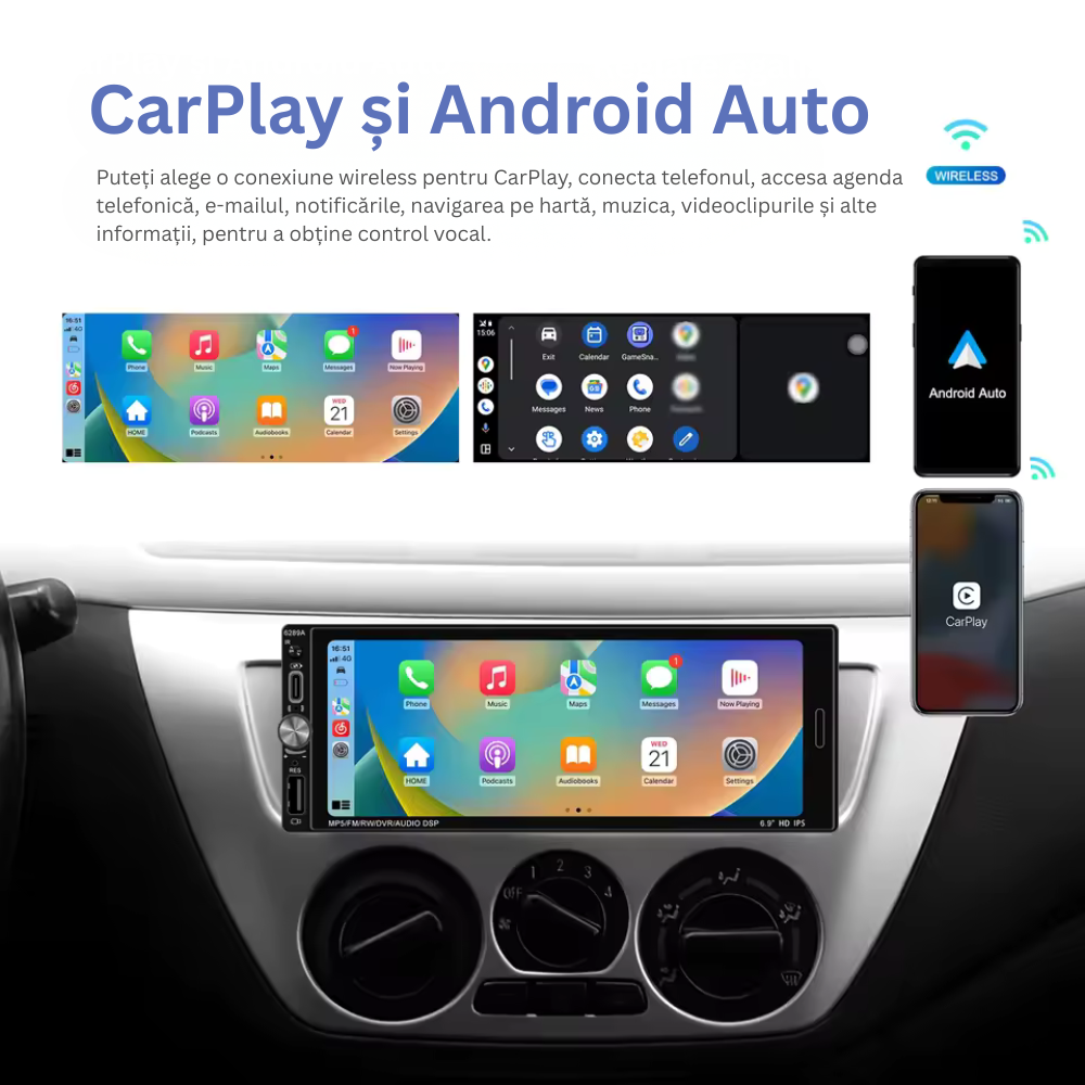 Navigatie 1-DIN Universala Android Display..