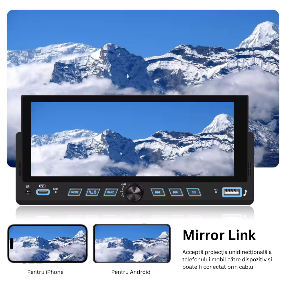 Navigatie MP5, Display 6.86″ 1-DIN,..