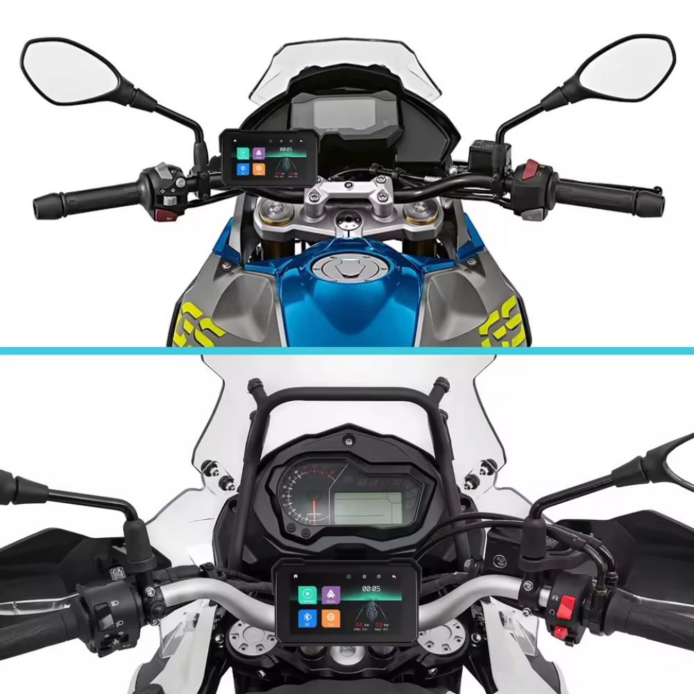 Ecran IPS portabil pentru motocicletă..