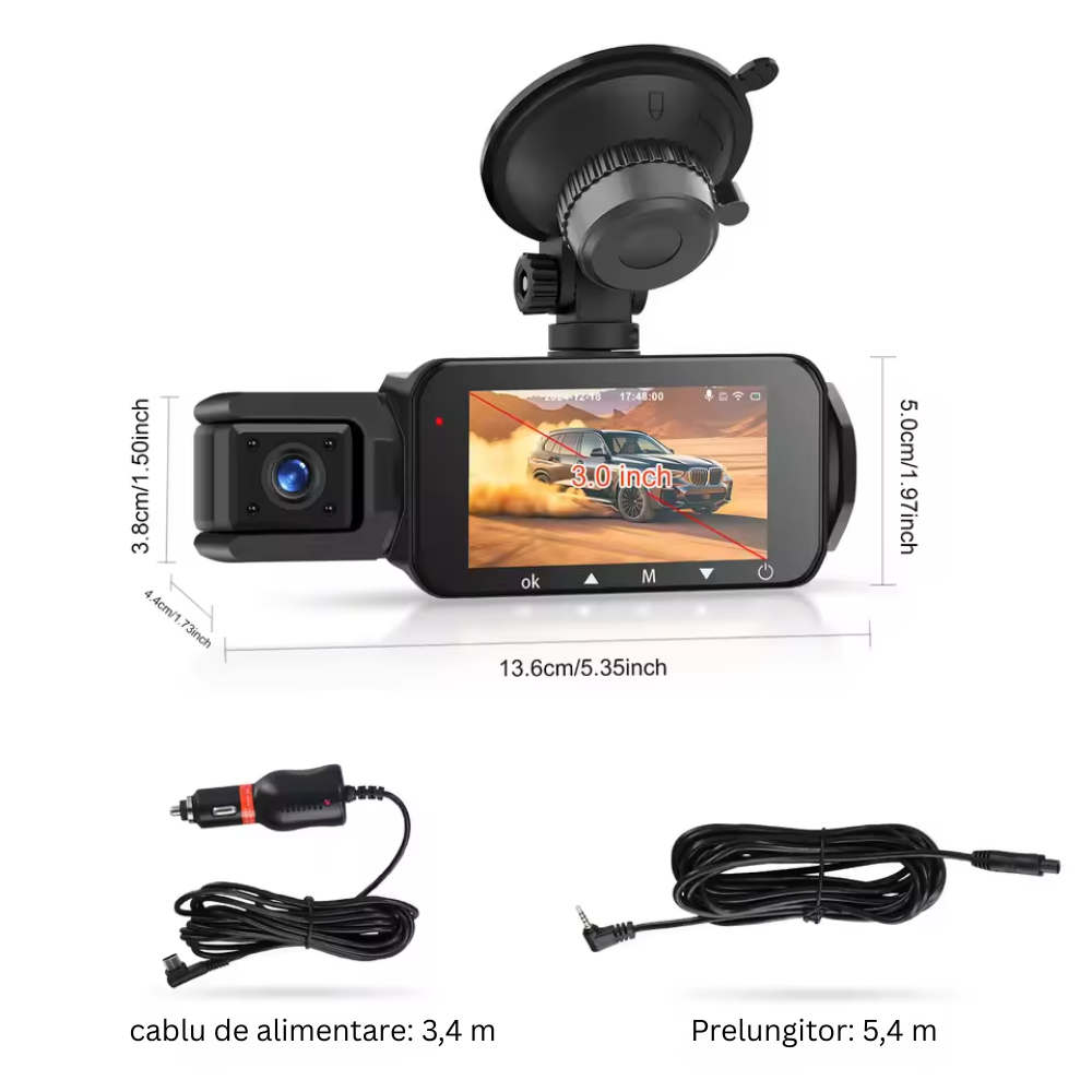 Cameră auto DVR 2K de..