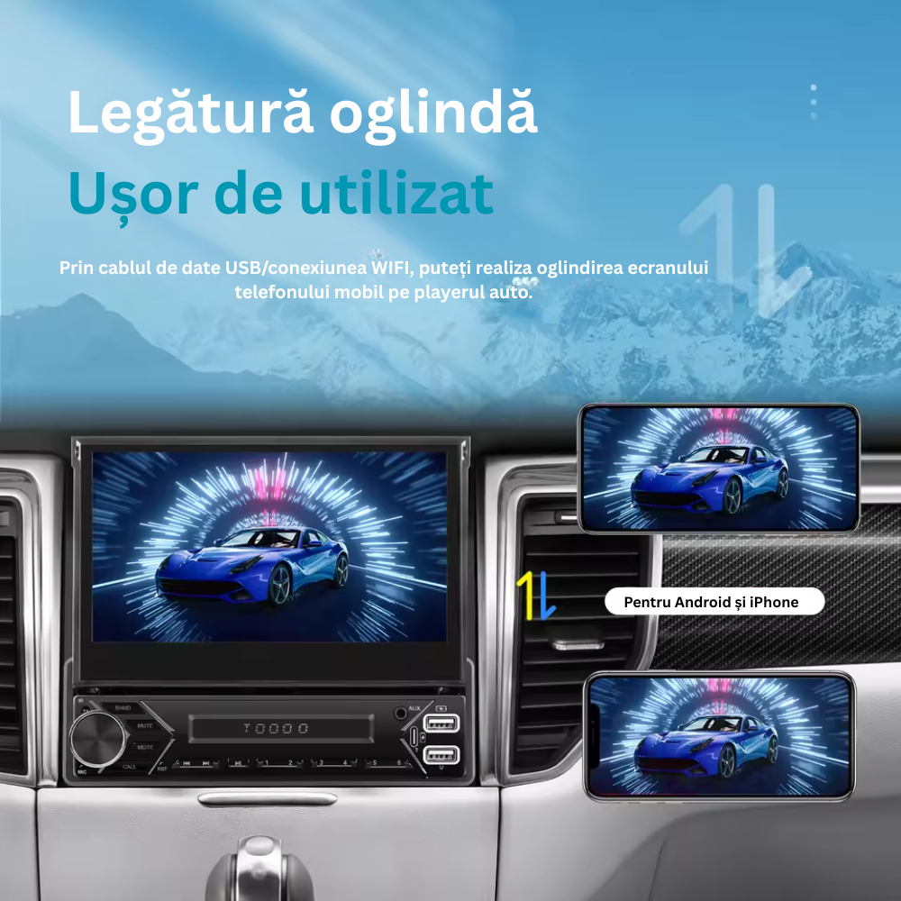 Navigatie AUTONAV GPS Universala 1-DIN..