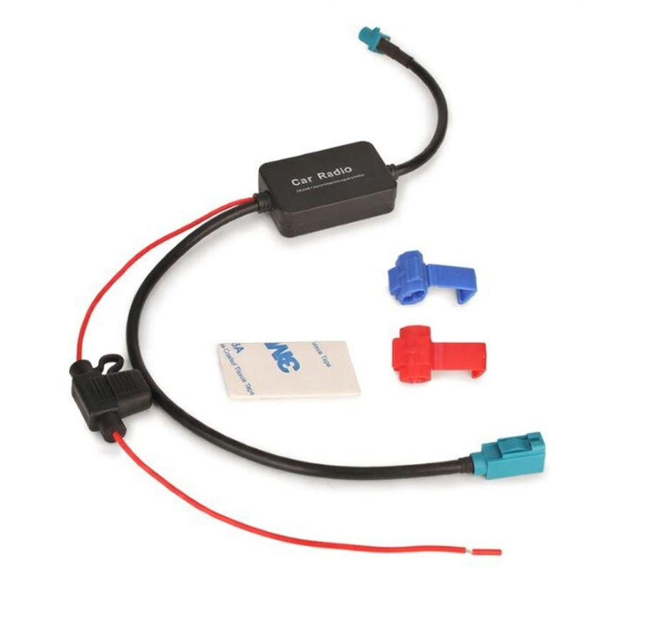 Amplificator Semnal Radio FM Pentru Antena Cu O Mufa Farka Pentru Sisteme Audi / BMW / Ford / Mercedes / Seat / Skoda / Opel/ VW