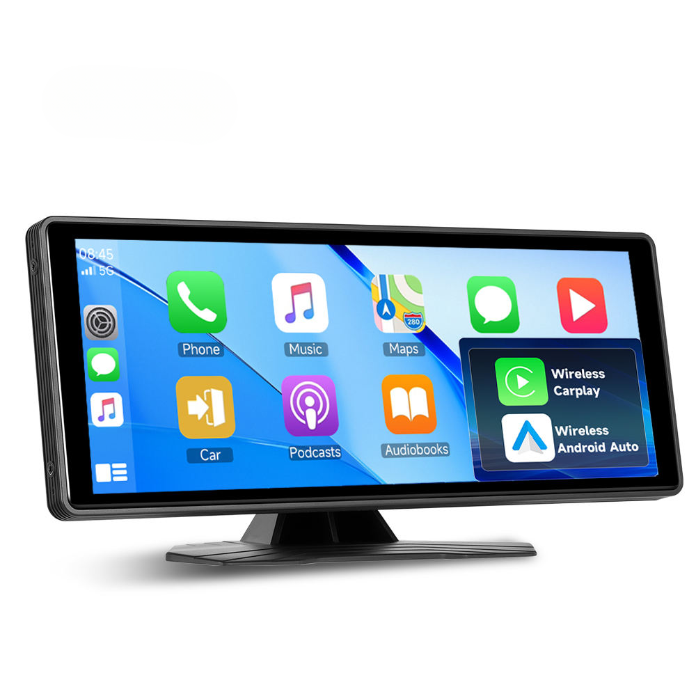 Navigatie Portabila Universala Tip Stand Display 10.26″, Carplay si Android Auto Wireless, AirPlay, Android Cast, Bluetooth, Port RCA Camera Marsarier