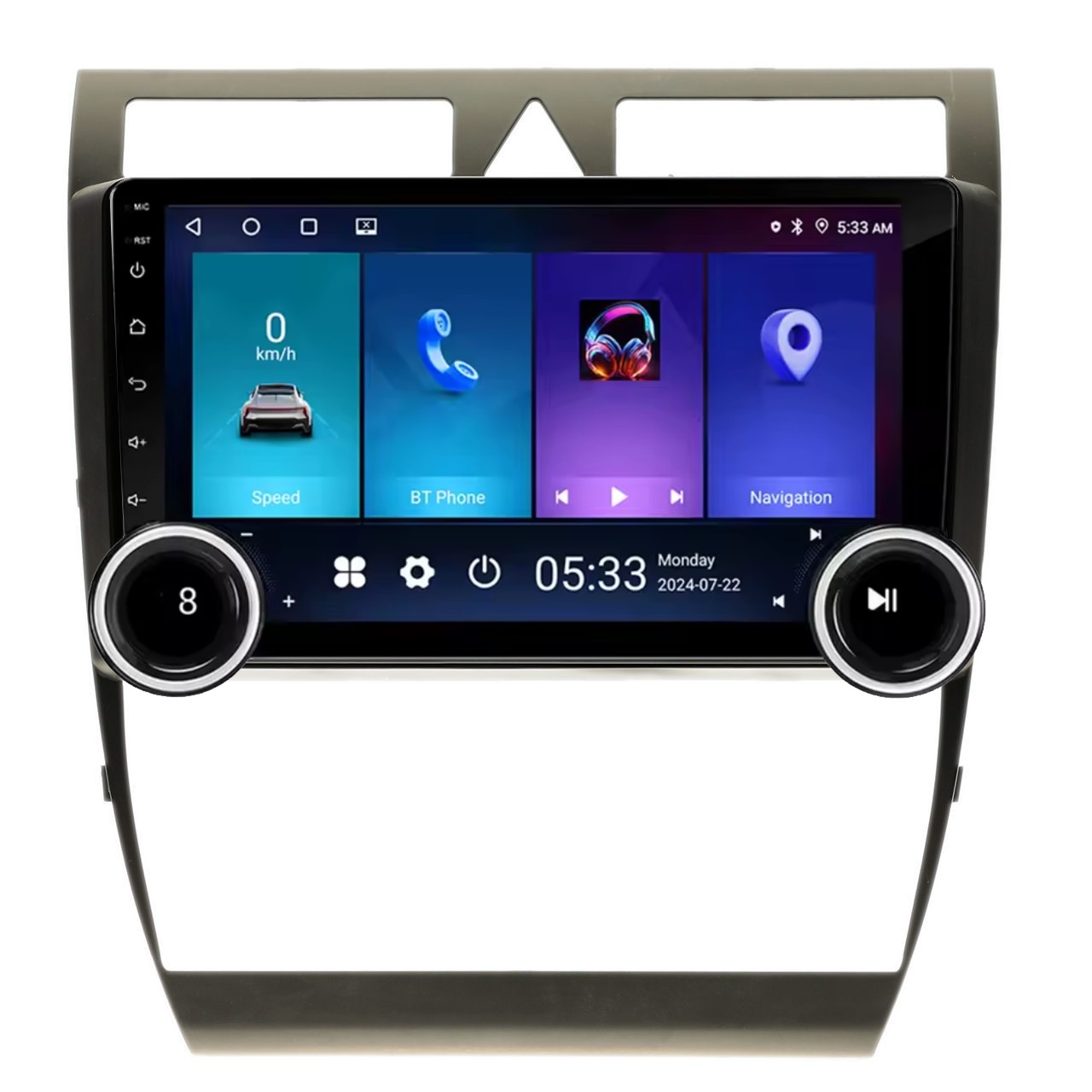Navigatie AUTONAV Android GPS Dedicata Audi A6 1997-2004, Model Elite, Memorie 128GB Stocare, 6GB DDR3 RAM, Display 10″ Full-Touch, WiFi, 2 x USB, Bluetooth, 4G, Octa-Core 8 * 2.0GHz, 4 * 50W Audio